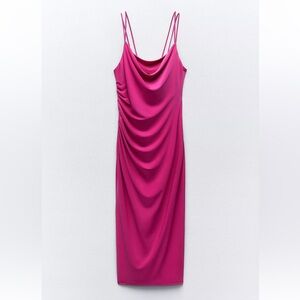 Draped Pink Zara Dress
